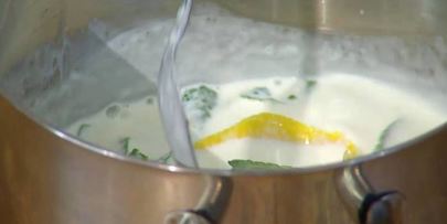 мятная панна котта