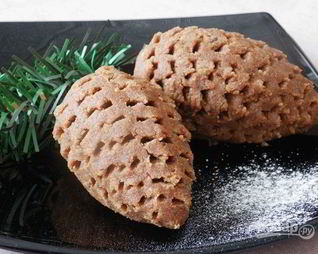 Новогодний десерт без выпечки Еловые шишки