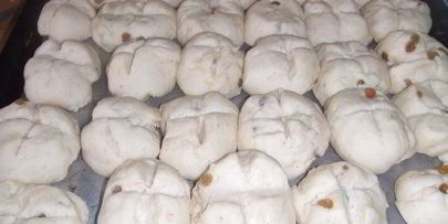 булочки пасхальные