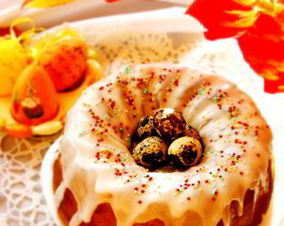 Быстрый, бездрожжевой кулич