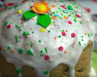 Глазурь для кулича на желатине