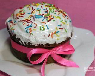 Кулич без дрожжей и яиц