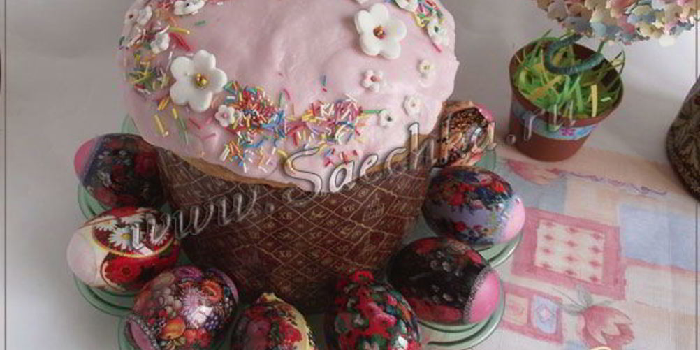 Рецепт кулич на сметане