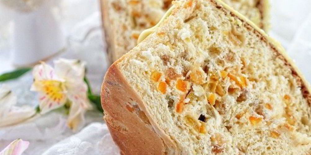 Рецепт кулич с изюмом, цукатами и вяленой клюквой