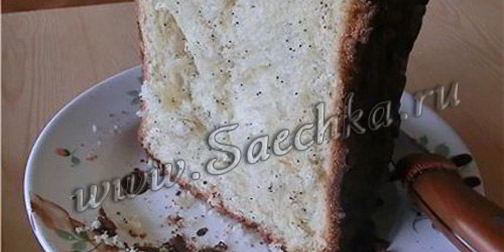 Рецепт кулич с маком в хлебопечке