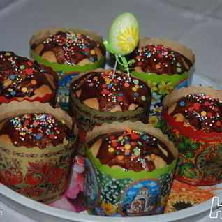 Куличики из александрийского теста