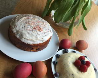 Пасха на молоке и сметане