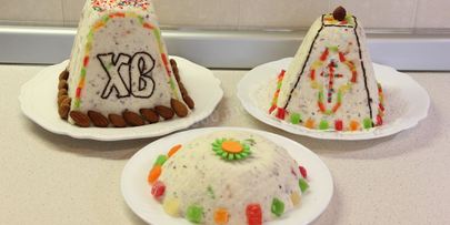 пасха творожная сливочная с орехами заварная