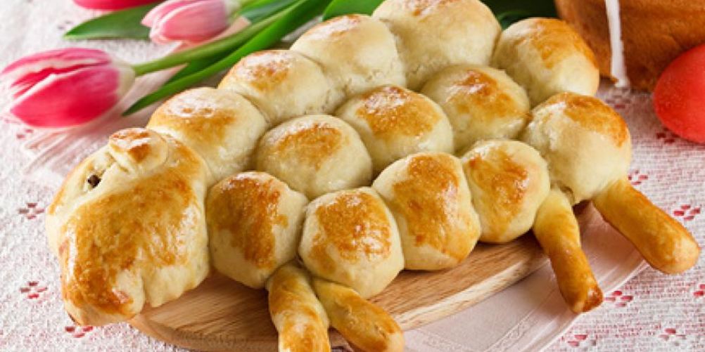 Рецепт пасхальной выпечки барашка с изюмома