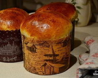 Пасхальный кулич на сметане