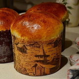 Пасхальный кулич на сметане