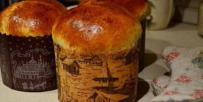 пасхальный кулич на сметане