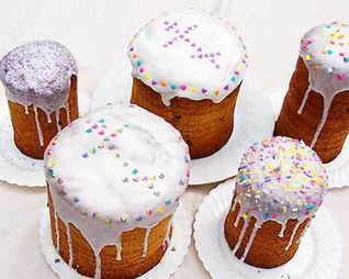 Пасхальный кулич с глазурью