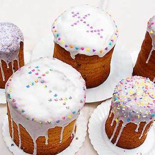 Пасхальный кулич с глазурью