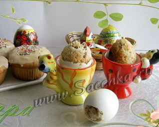 Пасхальные куличи в виде яиц