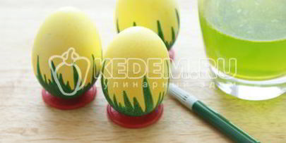 пасхальные яйца травянчики