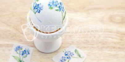 пасхальные яйца цветочный декупаж