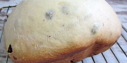 сдобный кулич с изюмом в хлебопечке