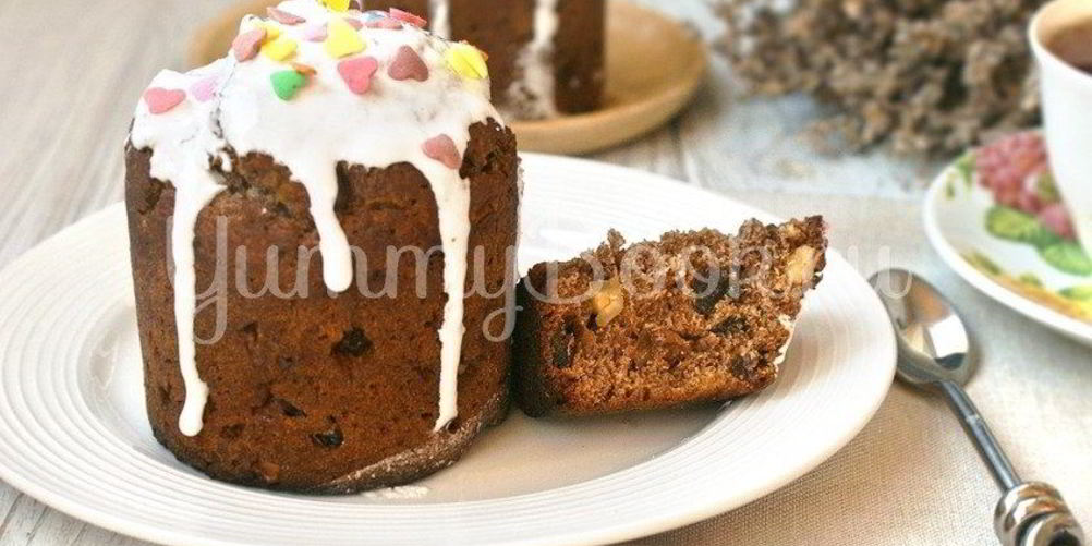 Рецепт шоколадный кулич