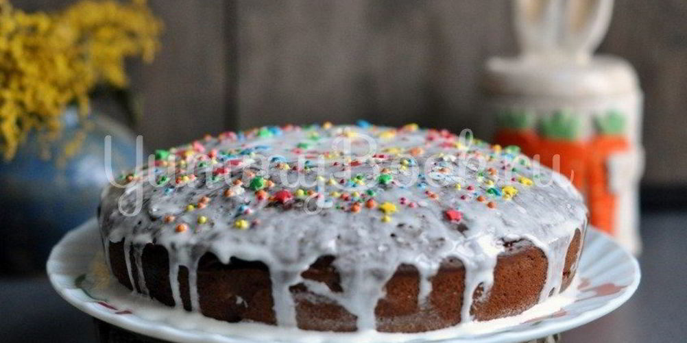 Рецепт шоколадный пасхальный кулич без дрожжей в мультиварке