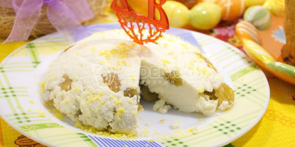 Рецепт сырная пасха с изюмом