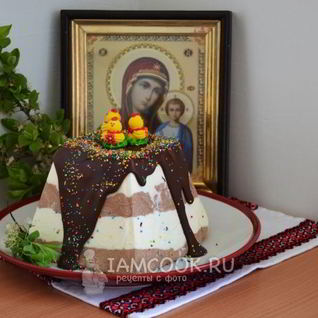 Творожная пасха без выпечки