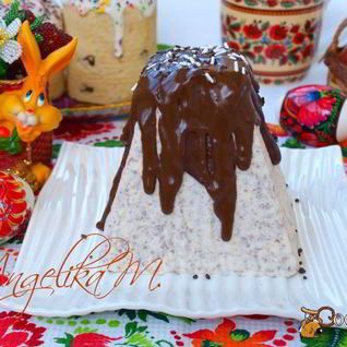 Творожная пасха с шоколадом