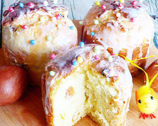 Творожный кулич