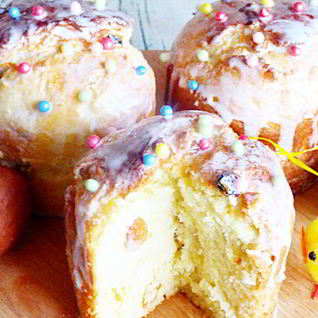 Творожный кулич