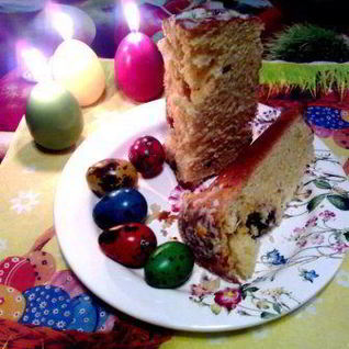 Заварной пасхальный кулич