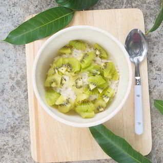 Рисовый пудинг на кокосовом молоке с фруктами