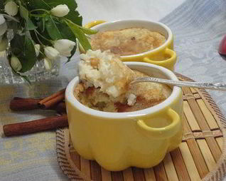 Рисовый пудинг с изюмом и корицей