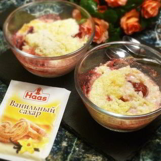 Рисовый пудинг со сливами