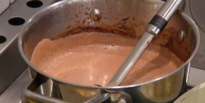 шоколадная панна котта с ромом