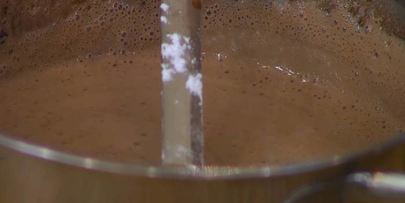 шоколадная панна котта с ромом