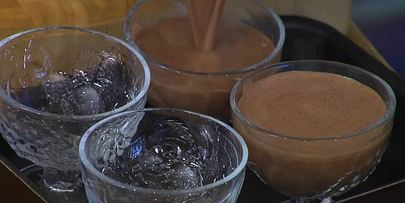 шоколадная панна котта с ромом