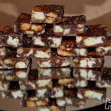 Рецепт Шоколадный ирис с орехами и печеньем