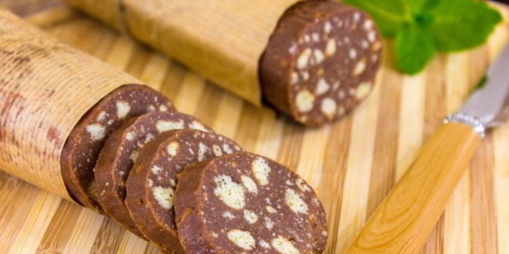 Рецепт сладкая шоколадная колбаска