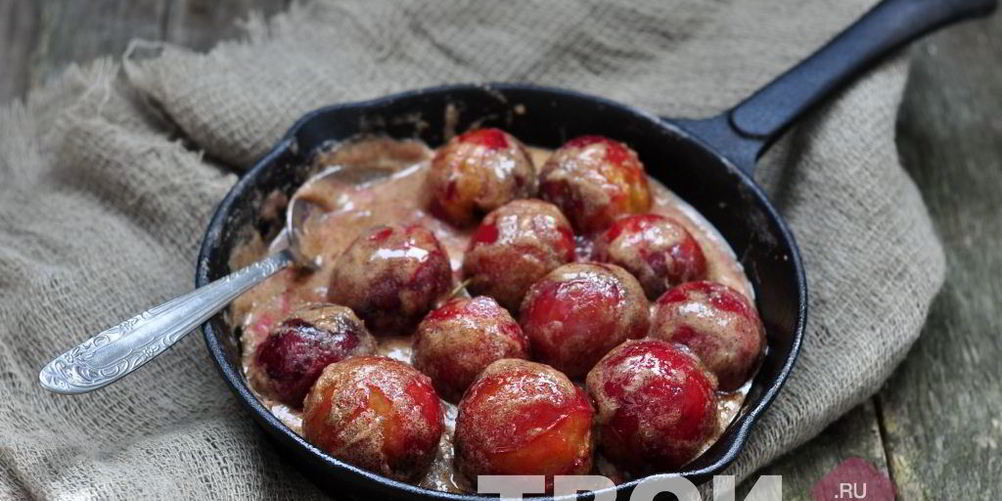 Рецепт слива запеченная