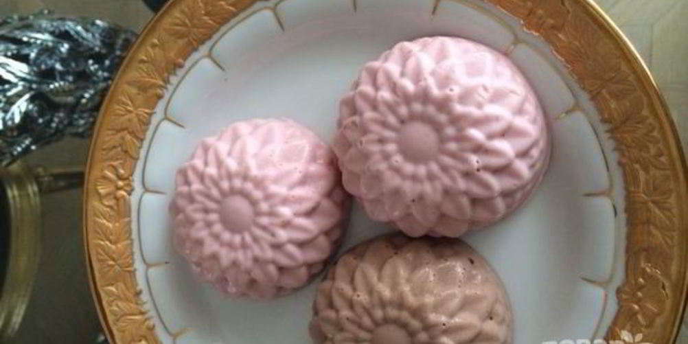 Рецепт творожное суфле с желатином