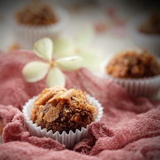 Трюфели с абрикосовым пюре, курагой и ромом