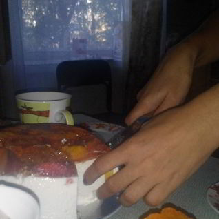 Творожно-фруктовый десерт с сахаром