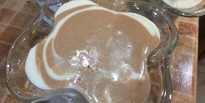 творожное желе зебра