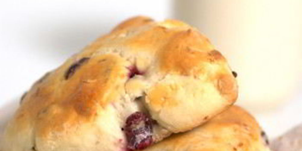 Рецепт вишнево-шоколадные сконы