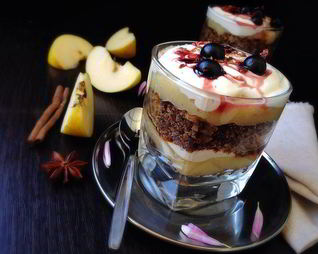 Яблочный десерт Крестьянки под вуалью