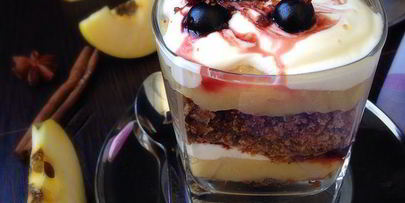 яблочный десерт крестьянки под вуалью