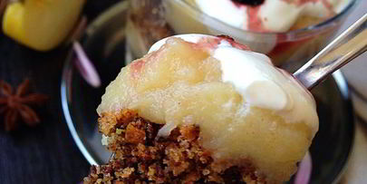 яблочный десерт крестьянки под вуалью