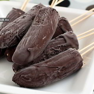 Замороженные бананы в шоколаде