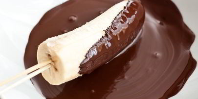 замороженные бананы в шоколаде