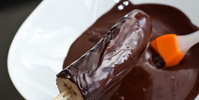 замороженные бананы в шоколаде